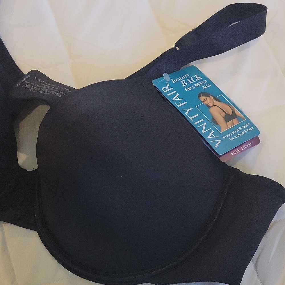 Vanity Fair Black T-Shirt Bra with Seamless Molded Cups